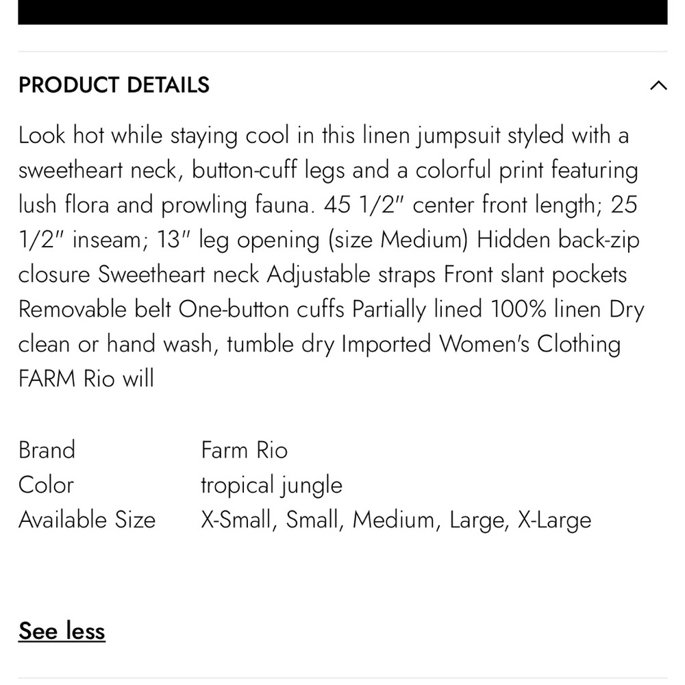 FARM Rio Jumpsuit - Picture 3 of 7